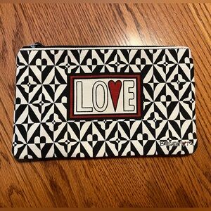 Brighton LOVE canvas cosmetic bag.